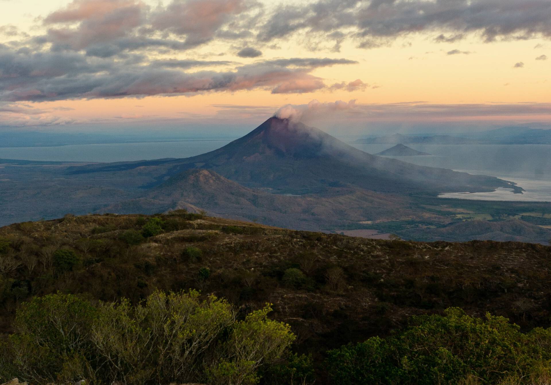 El Hoyo-vulkaan in Nicaragua